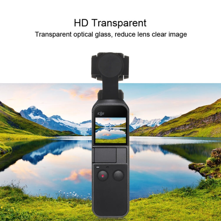 PULUZ 9H 2.5D HD Tempered Glass Lens Protector + Screen Film for DJI OSMO Pocket Gimbal, For DJI OSMO Pocket